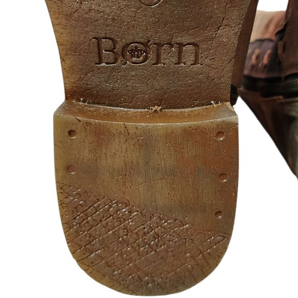 Born Boots Women Sz 11M Albi Brown Suede Leather Tall Riding Equestrian Western - Picture 11 of 15